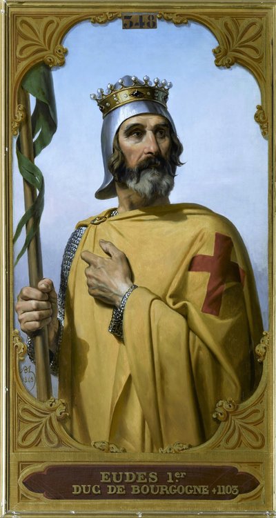 Duque Odo I de Borgonha 1060-1102, chamado Borel, 1843. de Merry Joseph Blondel