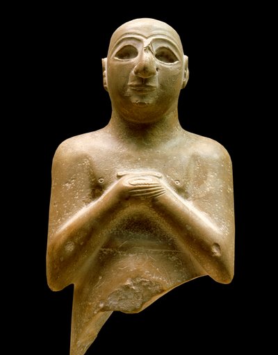 Arte da Mesopotâmia: estátua de lugaldalu (orant). de Mesopotamian Mesopotamian