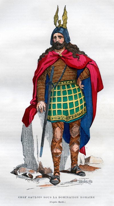 Chefe da Gália sob ocupação romana, século I aC - século V dC 1882-1884. de Meunier