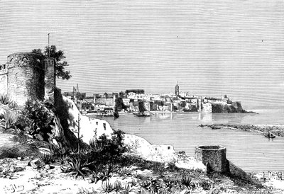 Rabat e a foz do rio Bu-Regrag, Marrocos, 1895. de Meunier