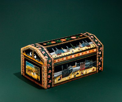 Peito (madeira lacada e pintada) (ver 394891 para detalhes) de Mexican School