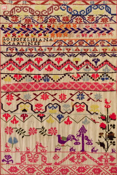 Amostrador de bordados (algodão) de Mexican School
