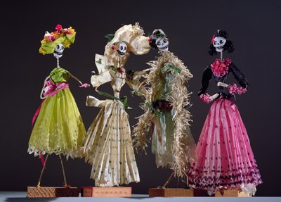 Senhoras do Dia dos Mortos, de Oaxaca de Mexican School