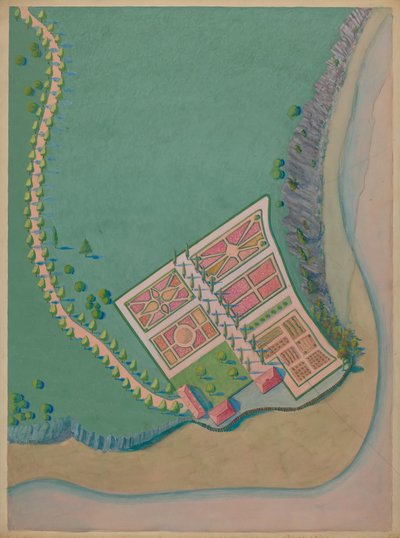 Corlaer Estate and Garden, c. 1936. de Meyer Goldbaum