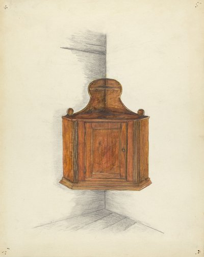 Corner Cupboard, c. 1953. de Meyer Goldbaum