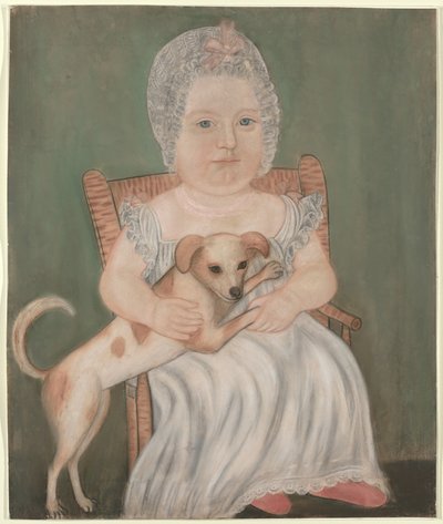 Criança com cão de estimação de Micah Williams