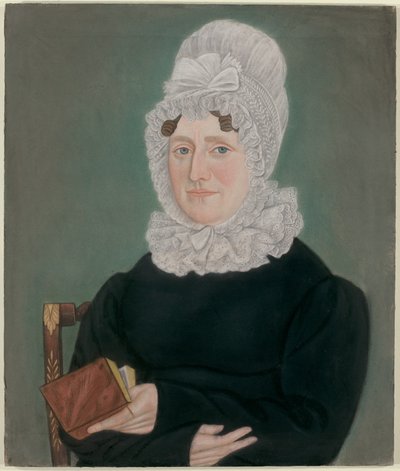 Retrato de uma mulher com um boné de renda de Micah Williams