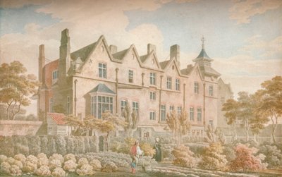 Marylebone Old Manor House: Frente do jardim, 1791, 1923 de Michael Angelo Rooker
