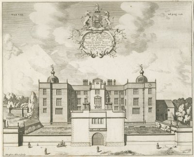 Beaudesert Hall and Park: gravura em placa de cobre, nd [1653-1686] de Michael Burghers