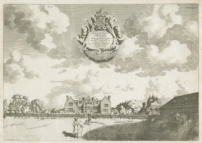 Bentley Hall: gravação em chapa de cobre, [1686] (imprimir) de Michael Burghers