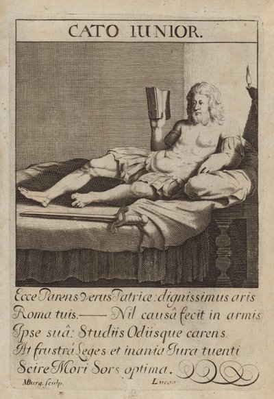 Cato the Younger, estadista romano de Michael Burghers