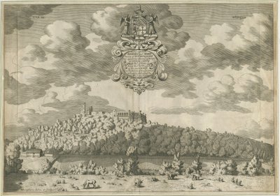 Castelo de Dudley: gravura em chapa de cobre, nd [1653-1686] de Michael Burghers
