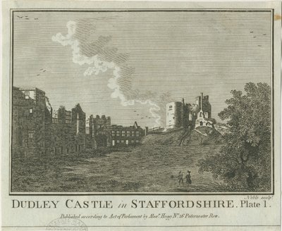 Dudley Castle: gravura em placa de cobre, nd [1653-1686] de Michael Burghers