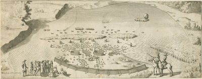 High Offley - Shebben Pool: gravura, nd [1653-1686] (imprimir) de Michael Burghers