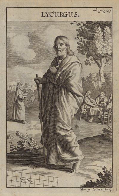 Licurgo, lendário legislador espartano de Michael Burghers