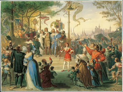 A Festa de São João, Cena 5 de "Die Meistersinger" de Richard Wagner de Michael Echter