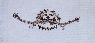 Desenho do livro de recortes de Michael Faraday (caneta e tinta sobre papel) de Michael Faraday