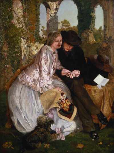 A medida para o anel de casamento, 1855 de Michael Frederick Halliday