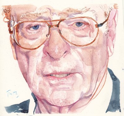 Michael Caine (aguarela) de Michael Frith