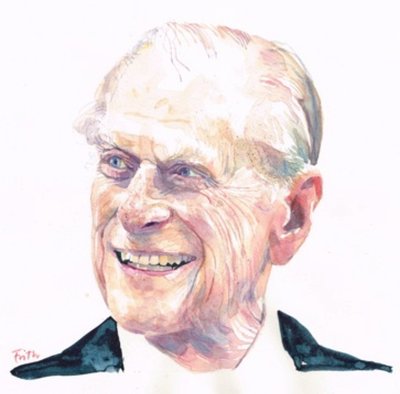 Príncipe Filipe, Duque de Edimburgo (aguarela) de Michael Frith