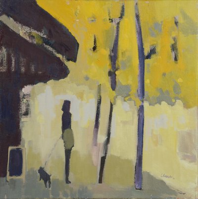 Um passeio à beira do Sena, 2015 (óleo sobre linho) de Michael G. Clark