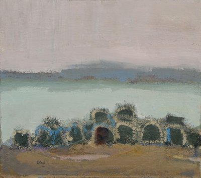 Creels, Mull, 2017 (óleo sobre linho) de Michael G. Clark