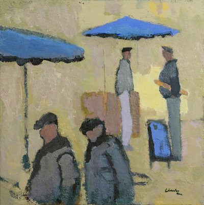 Terça-feira é dia de mercado, 2016 (óleo sobre linho) de Michael G. Clark
