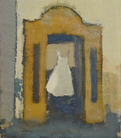 Vestido de noiva Turim, 2017 (óleo sobre linho) de Michael G. Clark