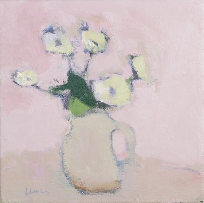 Anémonas brancas, 2016 (óleo sobre linho) de Michael G. Clark
