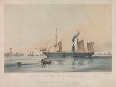 Navio "Dee" da Royal Mail Steam Packet Company de Michael Hanhart
