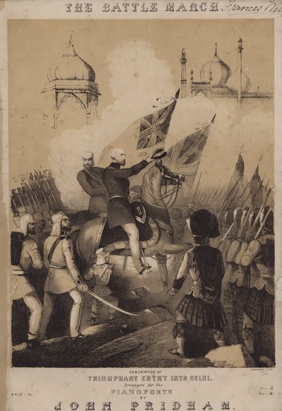 A Marcha de Batalha (litho) de Michael Hanhart