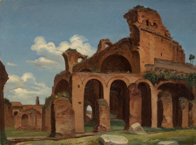 A Basílica de Constantino, Roma, 1830. de Michael Neher
