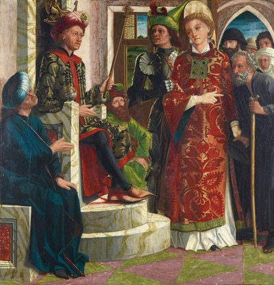 St. Laurentius antes do imperador de Michael Pacher