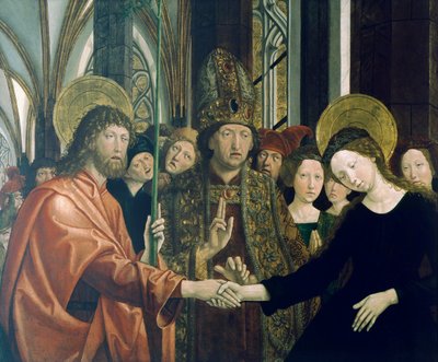 Casamento da Virgem de Michael Pacher