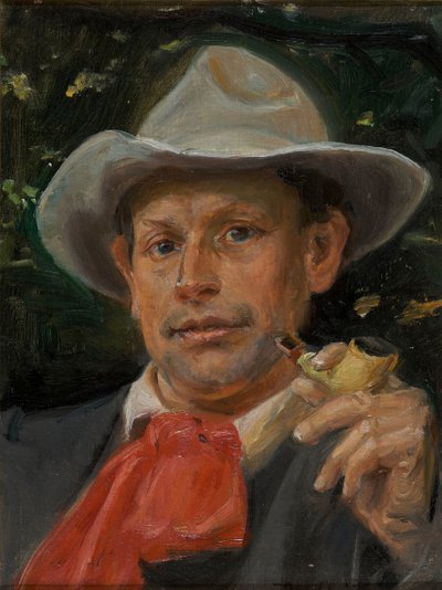 Retrato de Martin Andersen Nexø de Michael Peter Ancher