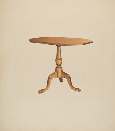 Tripé de mesa, 19351942. de Michael Riccitelli