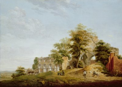 Ruínas da Abadia de Buildwas, 1770 de Michael Rooker