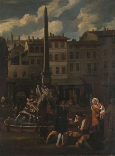 Cena do mercado em Roma de Michael Sweerts