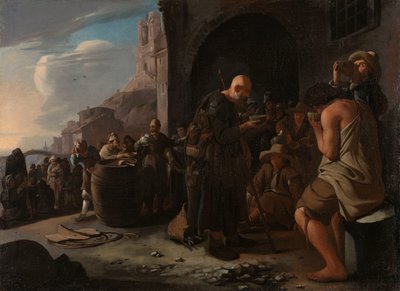 Refrescando o sedento De dorstigen laven de Michael Sweerts