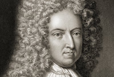 Daniel Defoe 1660-1731 Detalhe, início do século XVIII de Michael Vandergucht