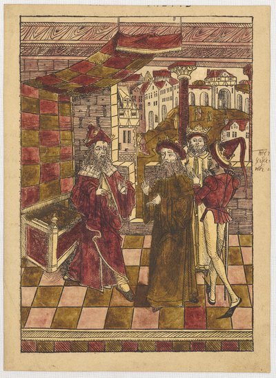 Die Heiligen Drei Könige vor Herodes de Michael Wolgemut