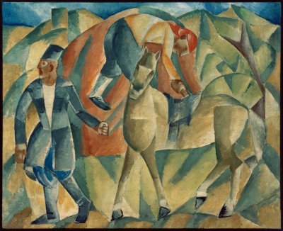 Homem com cavalo de Michail Wassiljewitsch le Dantju