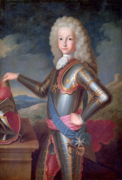 Luís I, príncipe das Astúrias, rei da Espanha, c1700-1730 de Michel-Ange Houasse