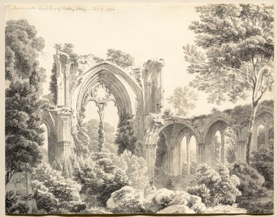 Dentro do East End da Abadia de Nettley, 1794. de Michel Angelo Rooker