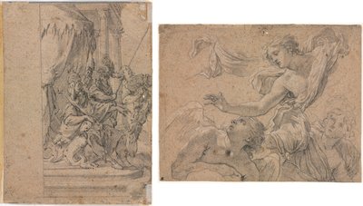 Estudos dos Anjos (reto); Panthea antes de Cyrus? (verso) de Michel Dorigny