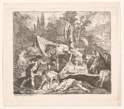 Enterrando os mortos de Michel Francois Dandre Bardon