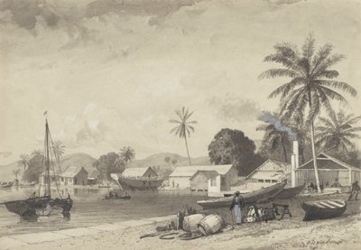 Cidade de Corbeaux, Porto de Espanha de Michel Jean Cazabon
