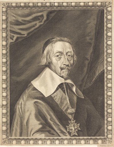 Armand Jean du Plessis, cardeal Richelieu de Michel Lasne