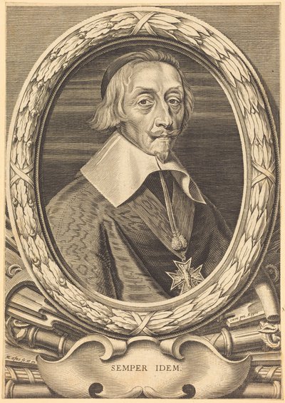 Armand Jean du Plessis, cardeal Richelieu de Michel Lasne