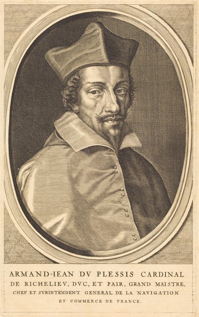 Armand Jean du Plessis, cardeal Richelieu de Michel Lasne